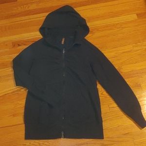 Maternity zip-up hoodie - dark teal